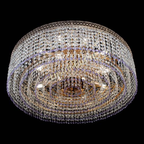 Люстра Венеция Капель №8 оптикон фиолетовая в Подольске Гусь Хрустальный