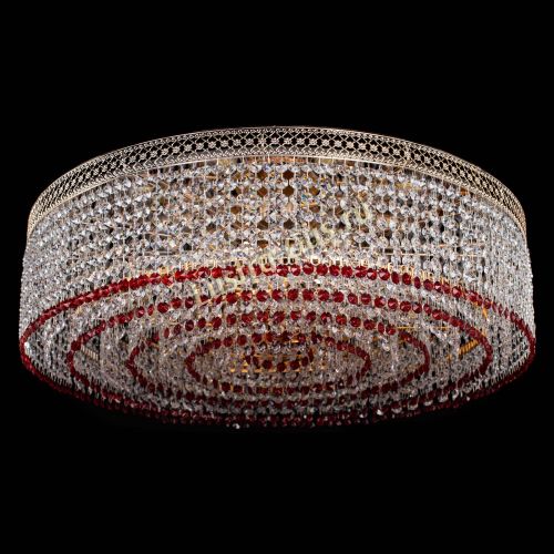 Люстра Венеция Капель №8 оптикон красная в Подольске Гусь Хрустальный