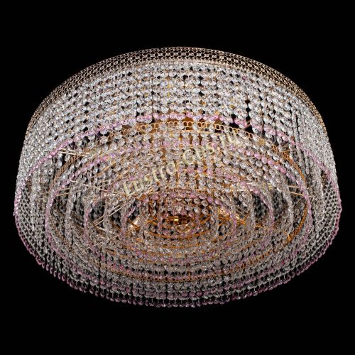 Люстра Венеция Капель №8 оптикон розовая в Подольске Гусь Хрустальный