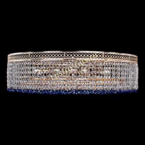 Люстра Венеция Капель №8 оптикон синяя в Подольске Гусь Хрустальный