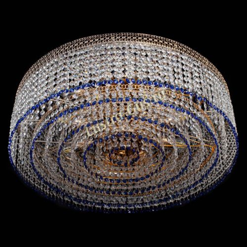 Люстра Венеция Капель №8 оптикон синяя в Подольске Гусь Хрустальный