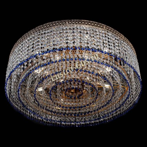 Люстра Венеция Капель №8 оптикон синяя в Подольске Гусь Хрустальный