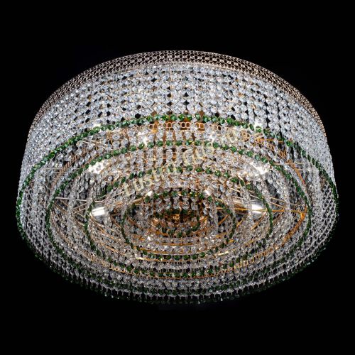 Люстра Венеция Капель №8 оптикон зеленая в Подольске Гусь Хрустальный