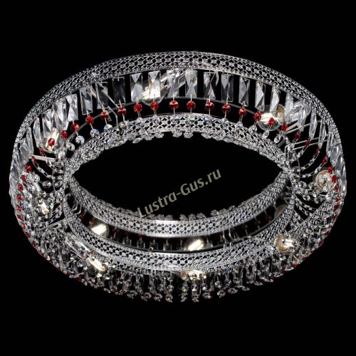 Люстра Венеция Кольцо №8 пластинка красная в Подольске Гусь Хрустальный