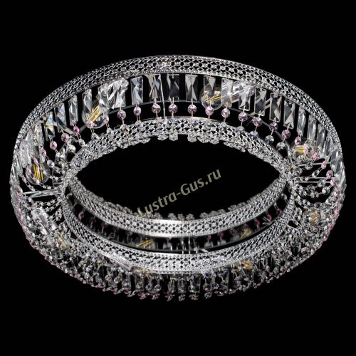 Люстра Венеция Кольцо №8 пластинка розовая в Подольске Гусь Хрустальный