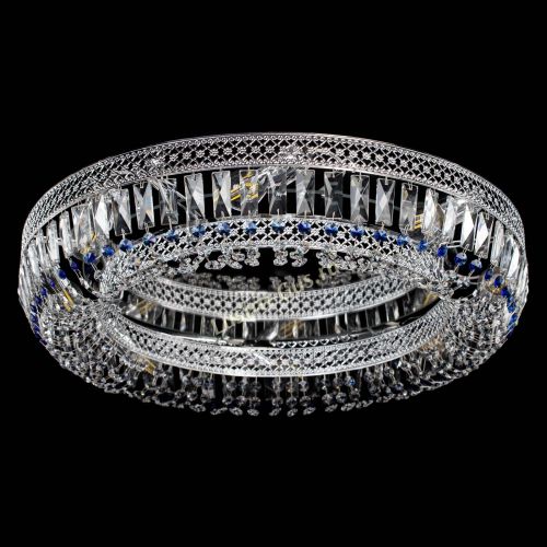 Люстра Венеция Кольцо №8 пластинка синяя в Подольске Гусь Хрустальный