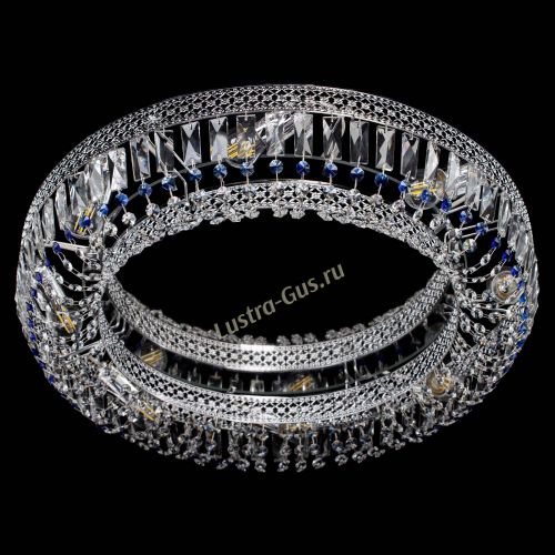 Люстра Венеция Кольцо №8 пластинка синяя в Подольске Гусь Хрустальный