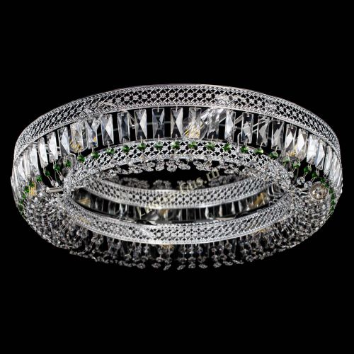 Люстра Венеция Кольцо №8 пластинка зеленая в Подольске Гусь Хрустальный