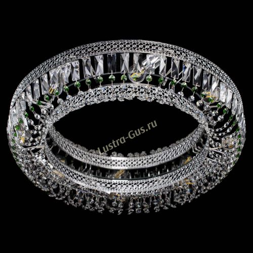 Люстра Венеция Кольцо №8 пластинка зеленая в Подольске Гусь Хрустальный
