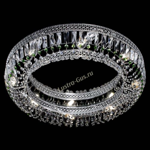 Люстра Венеция Кольцо №8 пластинка зеленая в Подольске Гусь Хрустальный