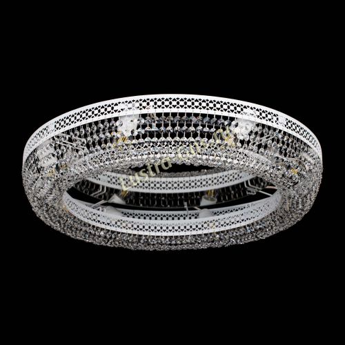 Люстра Венеция Кольцо №8 белая в Подольске Гусь Хрустальный