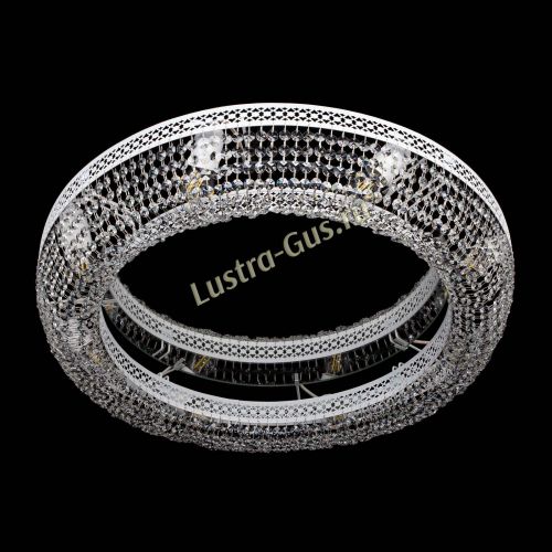 Люстра Венеция Кольцо №8 белая в Подольске Гусь Хрустальный