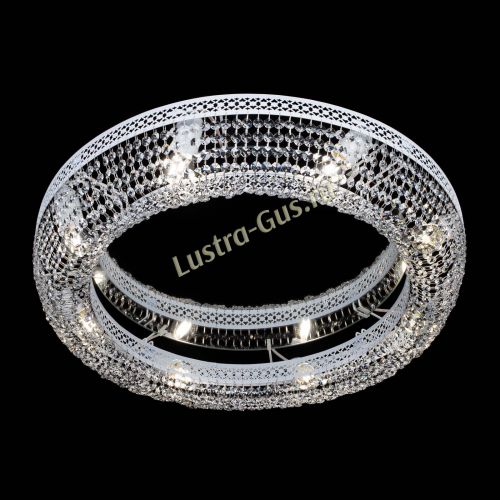 Люстра Венеция Кольцо №8 белая в Подольске Гусь Хрустальный