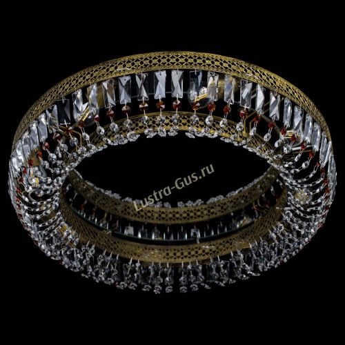 Люстра Венеция Кольцо №8 пластинка под бронзу Чайная в Подольске Гусь Хрустальный
