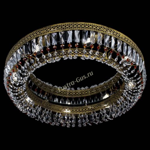 Люстра Венеция Кольцо №8 пластинка под бронзу Чайная в Подольске Гусь Хрустальный