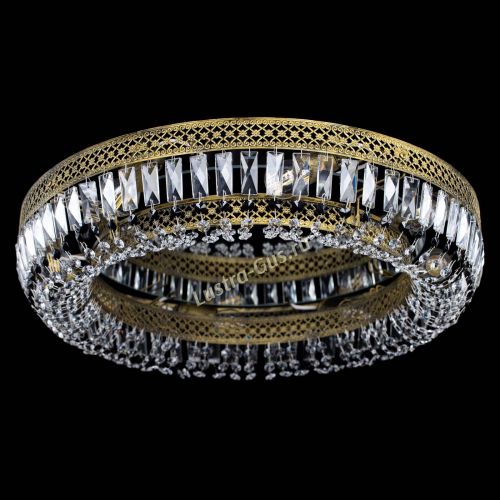 Люстра Венеция Кольцо №8 пластинка под бронзу Черная в Подольске Гусь Хрустальный