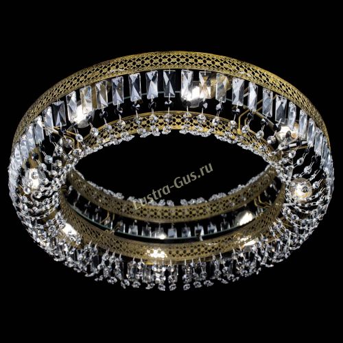 Люстра Венеция Кольцо №8 пластинка под бронзу Черная в Подольске Гусь Хрустальный