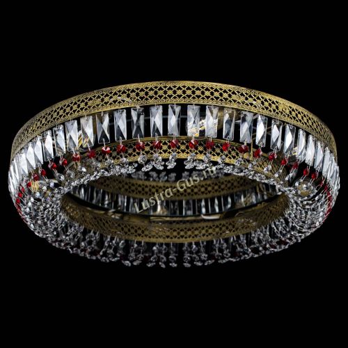 Люстра Венеция Кольцо №8 пластинка под бронзу Красная в Подольске Гусь Хрустальный
