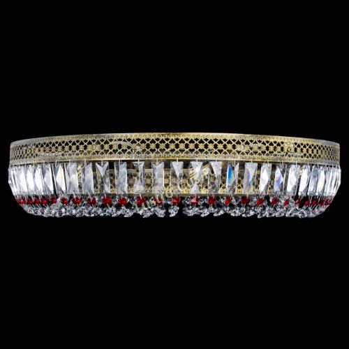 Люстра Венеция Кольцо №8 пластинка под бронзу Красная в Подольске Гусь Хрустальный