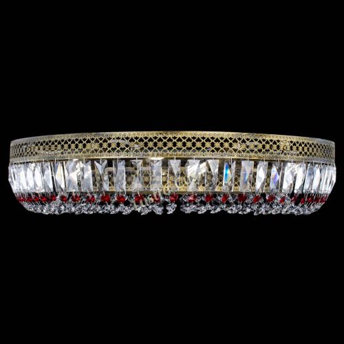 Люстра Венеция Кольцо №8 пластинка под бронзу Красная в Подольске Гусь Хрустальный