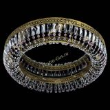 Люстра Венеция Кольцо №8 пластинка под бронзу Розовая в Подольске