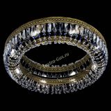 Люстра Венеция Кольцо №8 пластинка под бронзу Синяя в Подольске