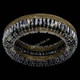 Люстра Венеция Кольцо №8 пластинка под бронзу Зеленая в Подольске