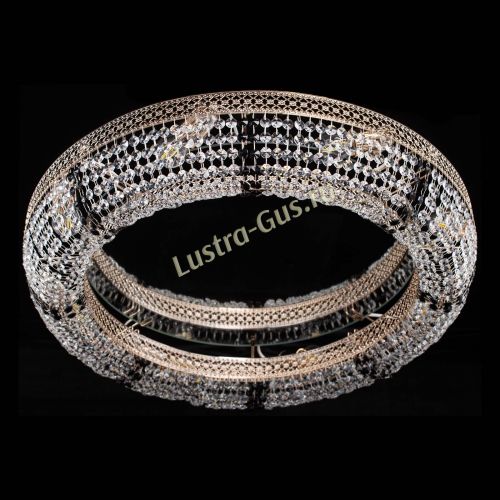 Люстра Венеция Кольцо №8 черная в Подольске Гусь Хрустальный