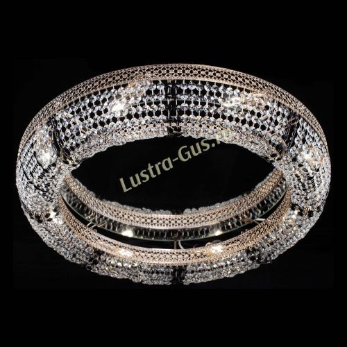 Люстра Венеция Кольцо №8 черная в Подольске Гусь Хрустальный