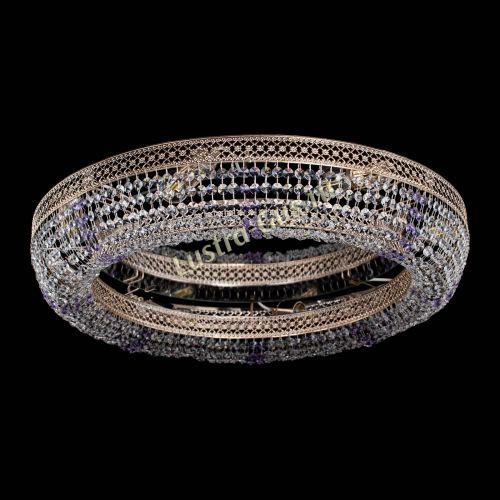 Люстра Венеция Кольцо №8 фиолетовая в Подольске Гусь Хрустальный