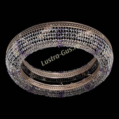 Люстра Венеция Кольцо №8 фиолетовая в Подольске Гусь Хрустальный