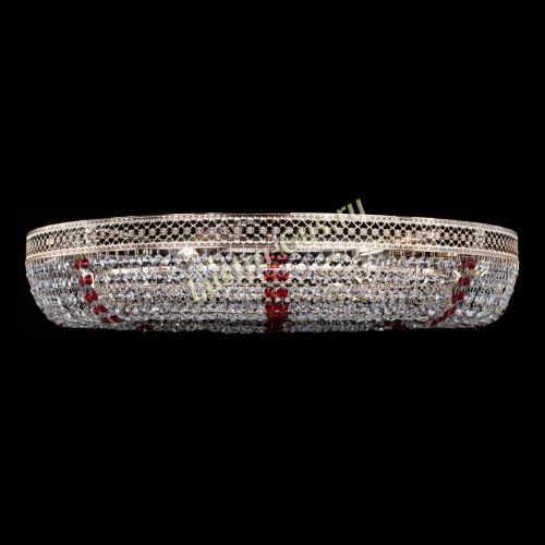 Люстра Венеция Кольцо №8 красное в Подольске Гусь Хрустальный