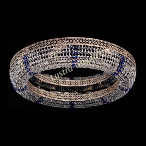 Люстра Венеция Кольцо №8 синее в Подольске Гусь Хрустальный