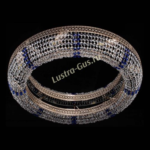 Люстра Венеция Кольцо №8 синее в Подольске Гусь Хрустальный