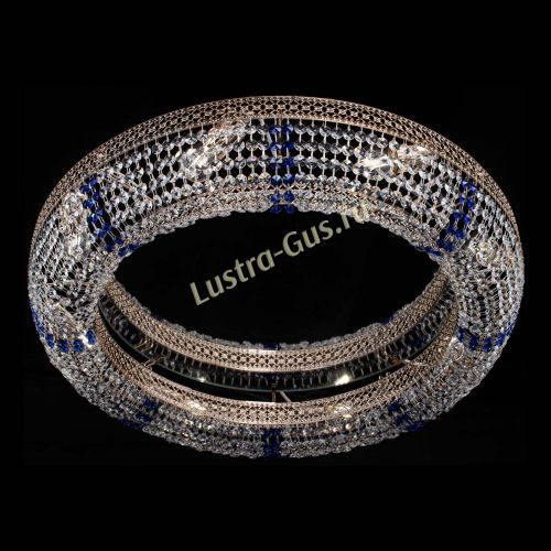 Люстра Венеция Кольцо №8 синее в Подольске Гусь Хрустальный