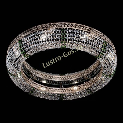 Люстра Венеция Кольцо №8 зеленое в Подольске Гусь Хрустальный