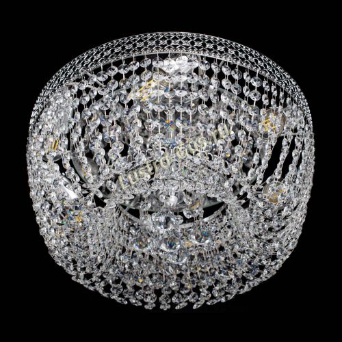 Люстра Венеция Кольцо конус 400 мм в Подольске Гусь Хрустальный