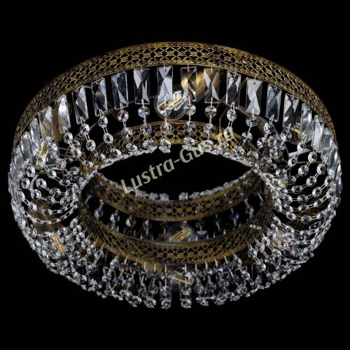 Люстра Венеция Кольцо пластинка под бронзу в Подольске Гусь Хрустальный