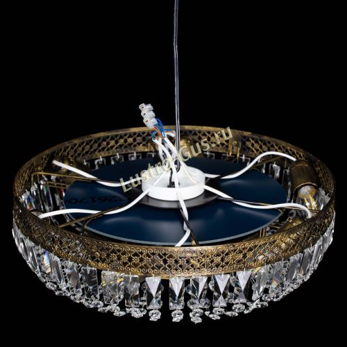 Люстра Венеция Кольцо пластинка под бронзу в Подольске Гусь Хрустальный