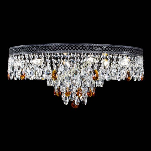 Люстра Венеция Кольцо Черная №8 чайная в Подольске Гусь Хрустальный