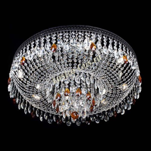 Люстра Венеция Кольцо Черная №8 чайная в Подольске Гусь Хрустальный