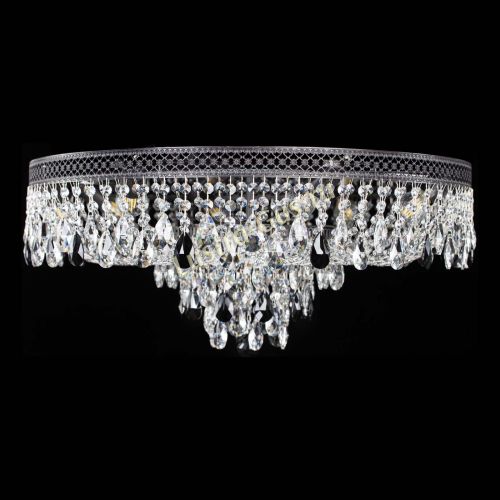 Люстра Венеция Кольцо Черная №8 черная в Подольске Гусь Хрустальный