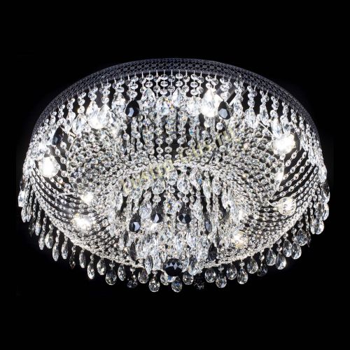 Люстра Венеция Кольцо Черная №8 черная в Подольске Гусь Хрустальный