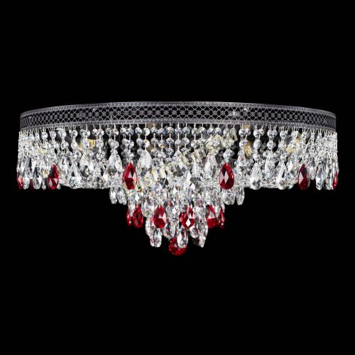 Люстра Венеция Кольцо Черная №8 красная в Подольске Гусь Хрустальный