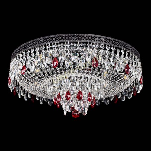 Люстра Венеция Кольцо Черная №8 красная в Подольске Гусь Хрустальный