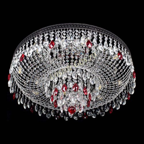 Люстра Венеция Кольцо Черная №8 красная в Подольске Гусь Хрустальный
