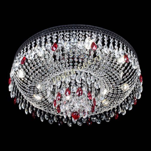 Люстра Венеция Кольцо Черная №8 красная в Подольске Гусь Хрустальный