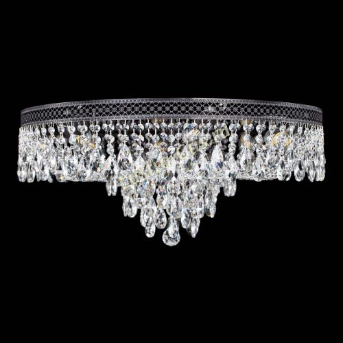 Люстра Венеция Кольцо журавлик №8 черная в Подольске Гусь Хрустальный