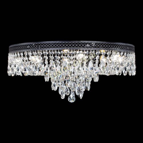 Люстра Венеция Кольцо журавлик №8 черная в Подольске Гусь Хрустальный