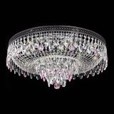 Люстра Венеция Кольцо Черная №8 розовая в Подольске